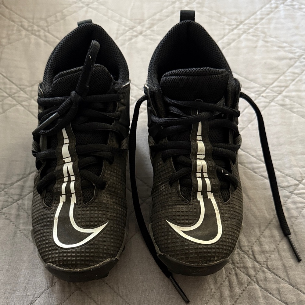 Nike Alpha Fastflex Kids Football Cleats Black and White